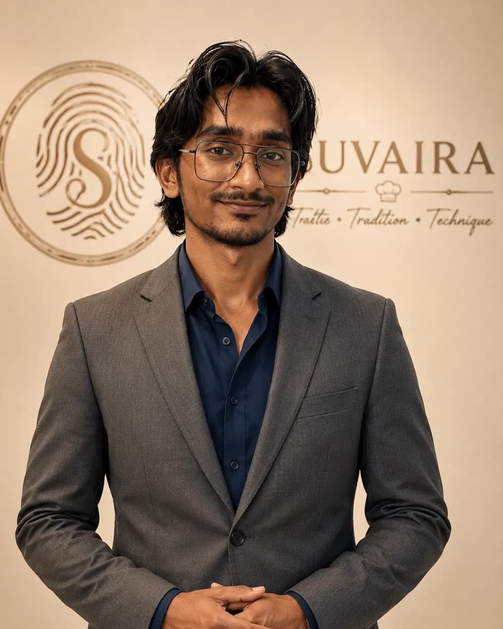 Karthik Sharan Balasubramanian, founder of SUVAIRA